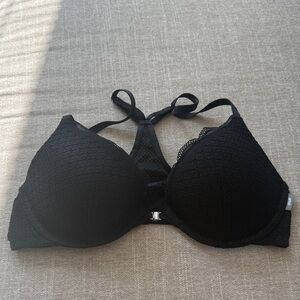 Aerie Black Textured Bra